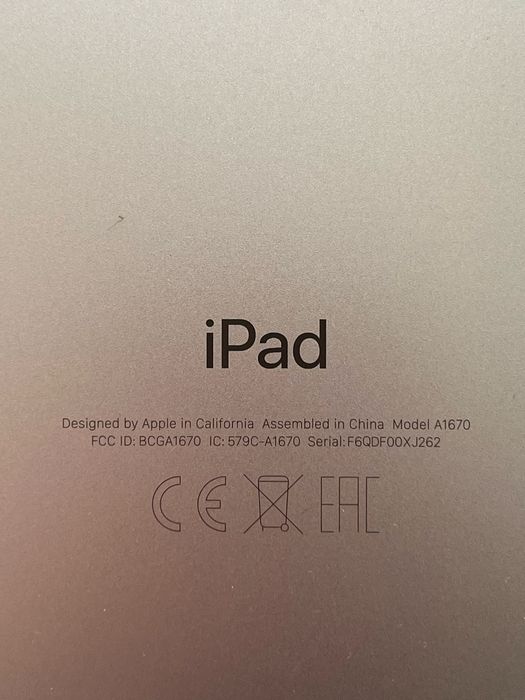 Traseira iPad Pro 12,9 2 geração A1670 - Peças