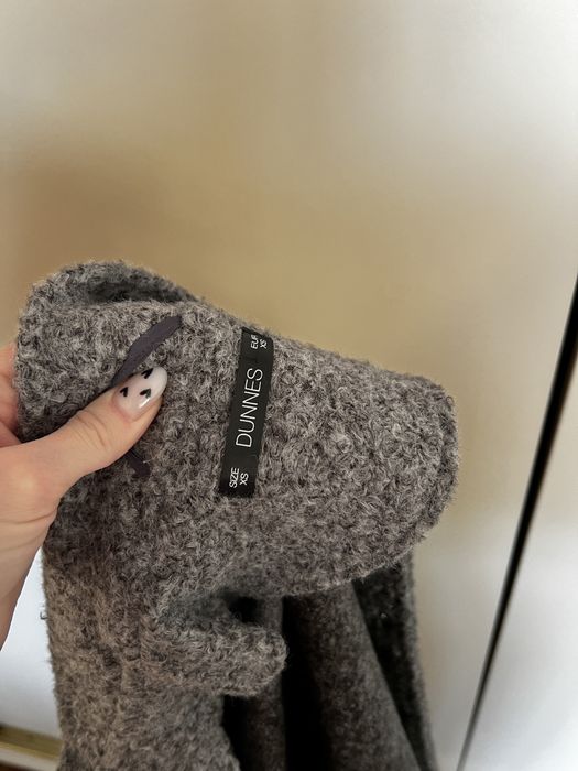 Szara melanżowa kurtka bomber bomberka