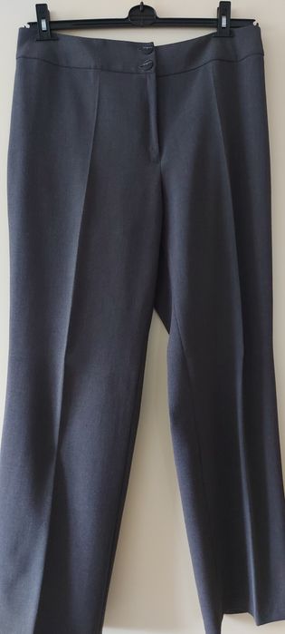 Spodnie damskie ciemnopopielate