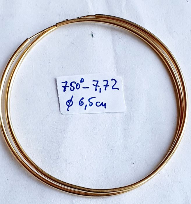 Продам золотые серьги-конго