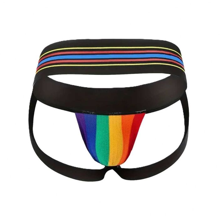 Tęczowa bielizna męska Jockstrap KarenSpace L