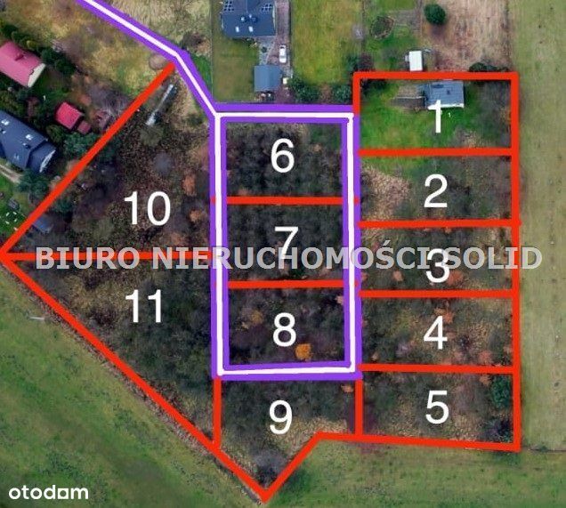 Ładna okolica Działki budowlane Woszczyce 132 tys