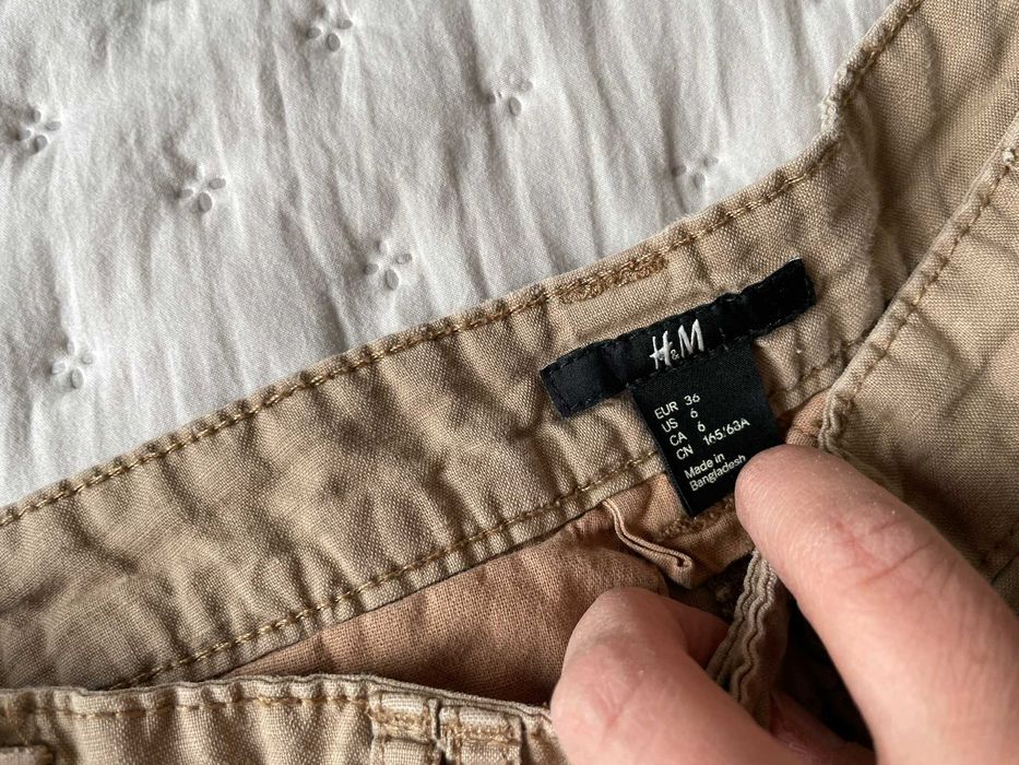 Brązowe szorty krótkie spodenki H&M M