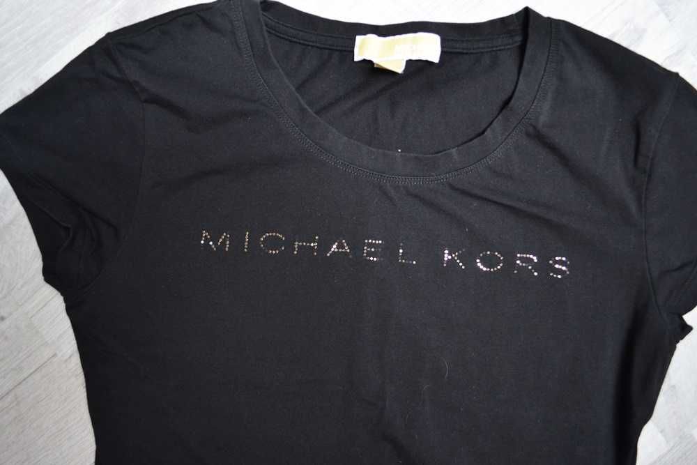 Michael Kors koszulka Czarna M bluzka cyrkonie
