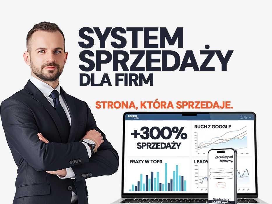 Strony internetowe, SEO i sklepy online, opieka, google ads - system, który sprzedaje.