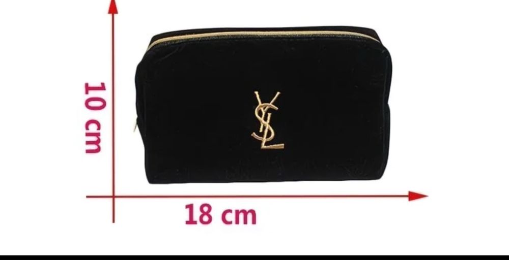 Велюрова косметичка Yves Saint Laurent