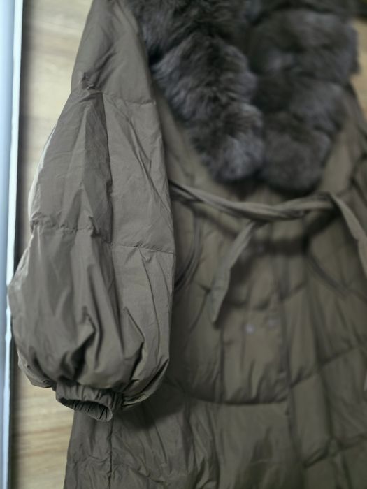 Kurtka puchowa, mocca