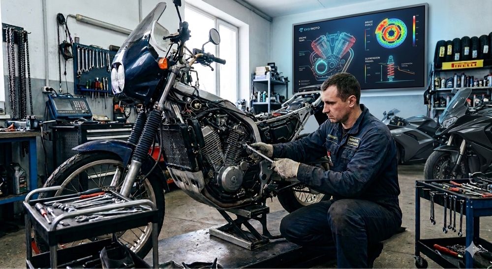 Якісний ремонт мотоциклів та скутерів. Свій гараж!