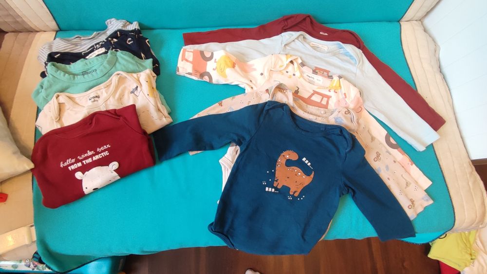 Body długi i krótki rękaw r. 74 (12 szt)