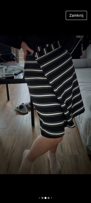 Spodnica midi w paski Parisian