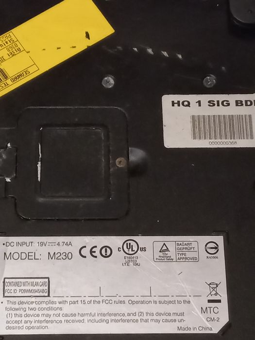 Portátil GETAC M230