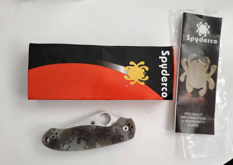 Spyderco Para Military 3 (PM3) + pudełko – bardzo dobry stan