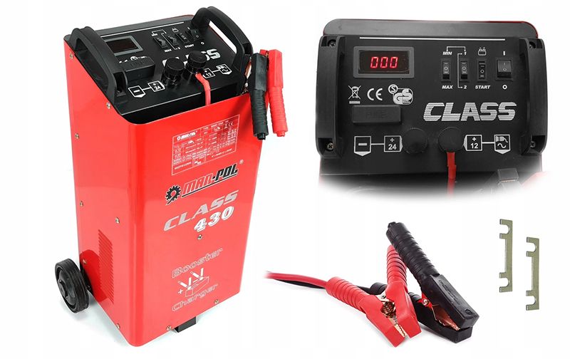 Prostownik Ładowarka Z Rozruchem LCD 400A 12V 24V