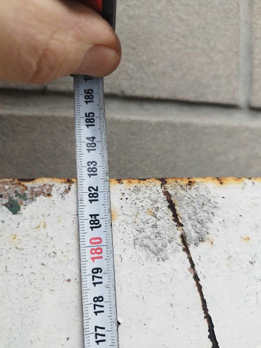 Металеві б/у гаражні ворота без рами ширина 240 мм. висота 183 мм