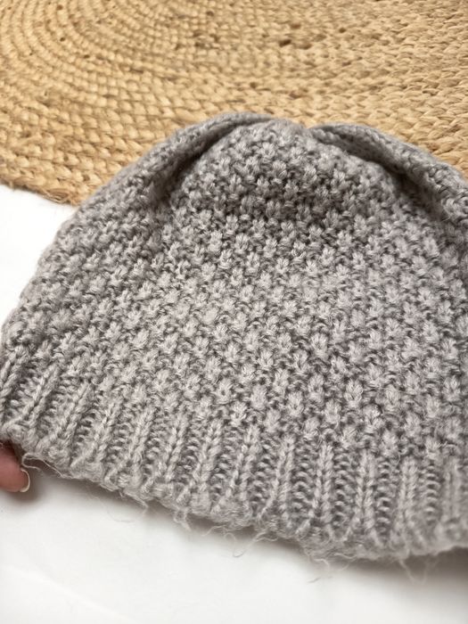 Gorro de Malha Cinza