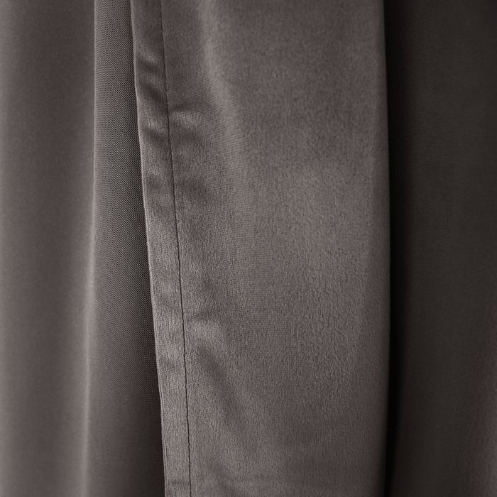 2 brązowe zasłony welurowe 250x140