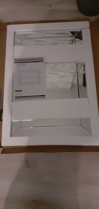 Lustro scienne frezowane ozdobne 700 x 500 zawieszka