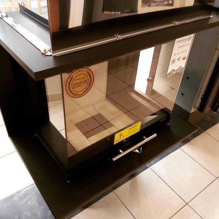 Wkład kominkowy trzyszybowy z gilotyną DEFRO INTRA XSM CG + blenda