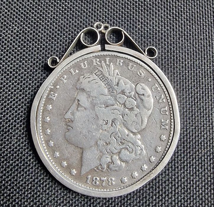 Moeda antiga Morgan USD1878