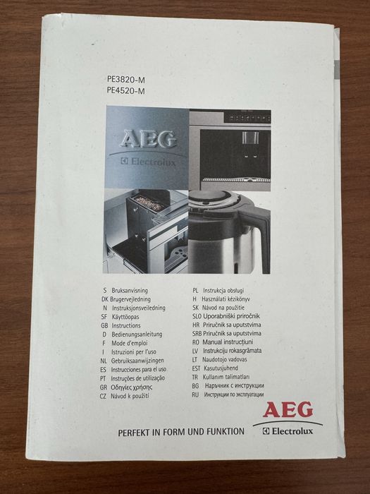 AEG ekspres do kawy do zabudowy zepsuty