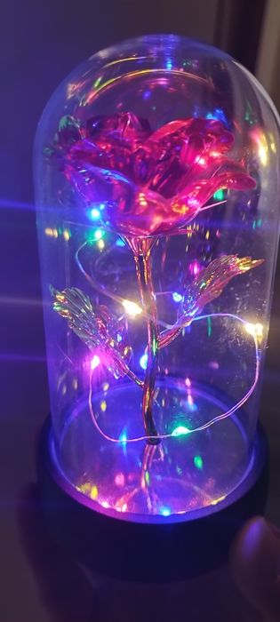 Продам Троянду(розу) в колбі з підсвіткою