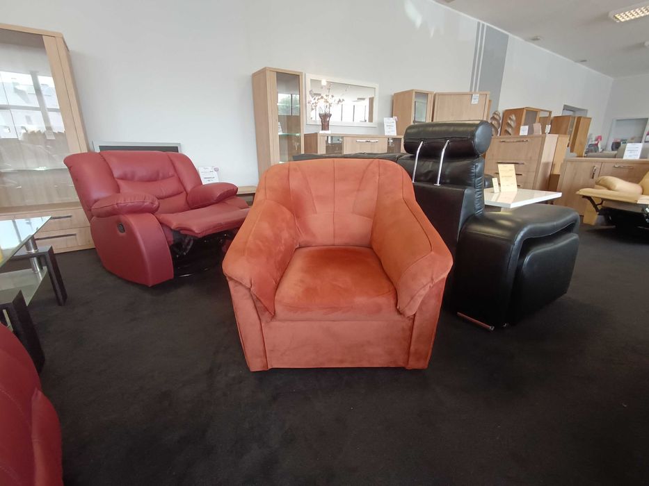 Nowy Fotel YARDEK , Tkanina Zmywalna, Wyprzedaż -70% Meble Pyka OLESNO