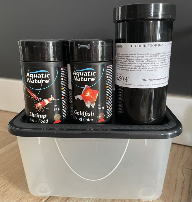 Aquário 20 Litros + 5 Decorações + 3 Comidas + (Extras de Oferta)