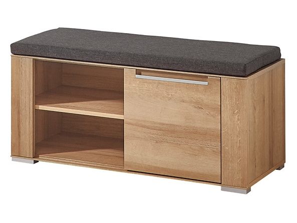 NOWA Szafka na buty z siedziskiem DINARO dąb Riviera BRW wyprzedaż