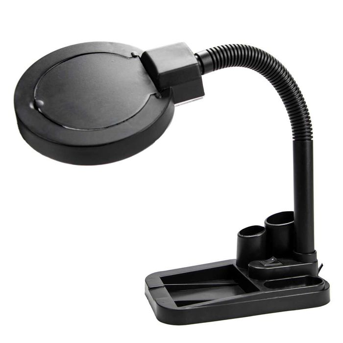 Lampa z lupą Yihua 708 90mm 3D/10D - czarna z organizerem NOWA