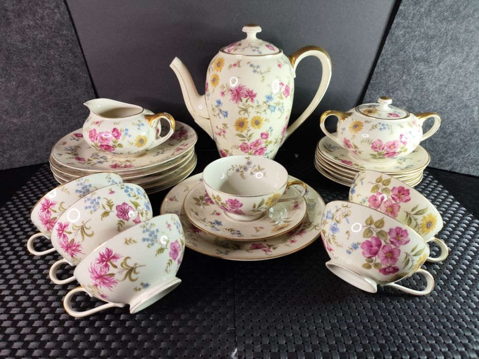 Porcelana Rosenthal Kronach ELSE seria Traudel Elfenbain serwis 6 os.