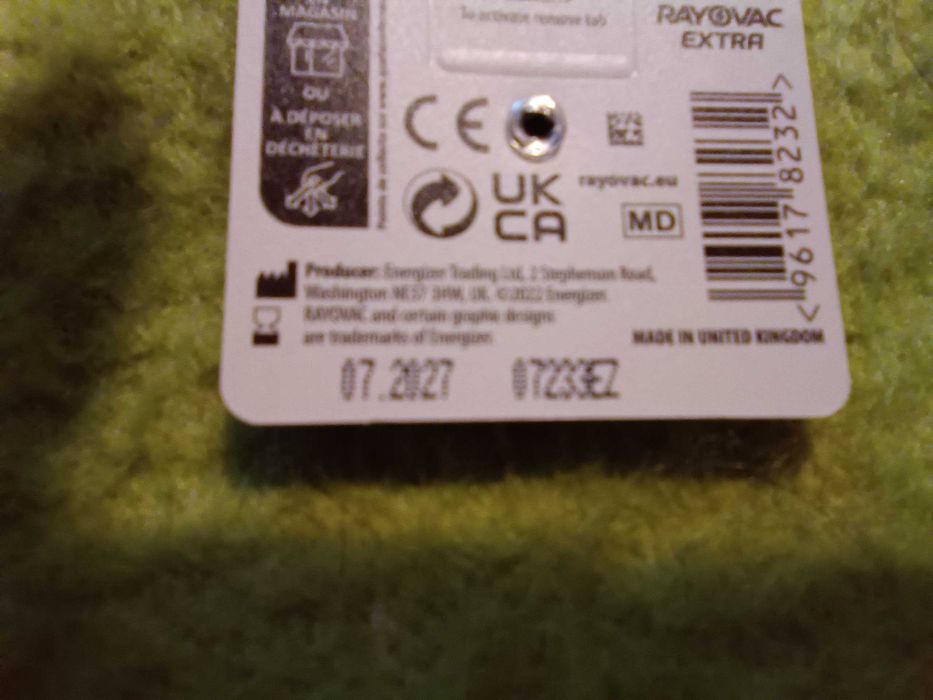 Продам батарейки RAYOVAC EXTRA 312 (PR41) для слухового аппарата