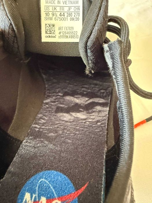 Кросівки adidas zx 2k boost x nasa core black blue 44р / 28 см