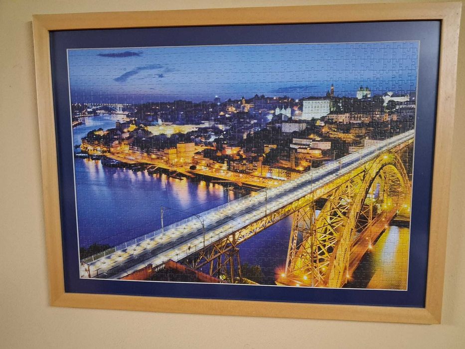 Quadro com puzzle da Ponte D. Luís 80cmX60cm