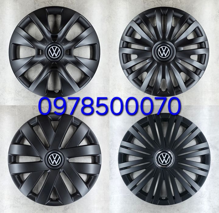 Ковпаки Volkswagen R15 Фольксваген Golf Passat Caddy Jetta Polo Tiguan