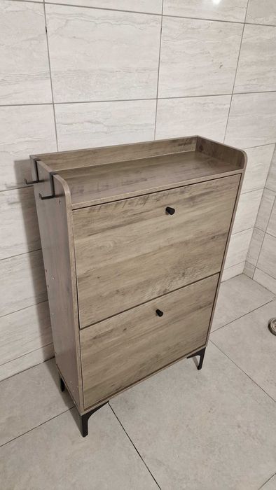 Szafka na buty z 2 klapowymi szufladami 60×24×100 cm
