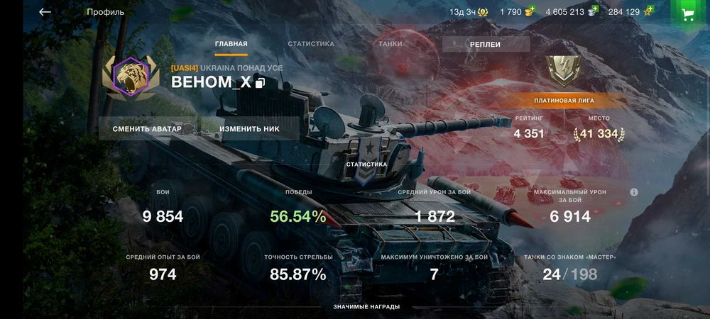 Продам аккаунт wot blitz
