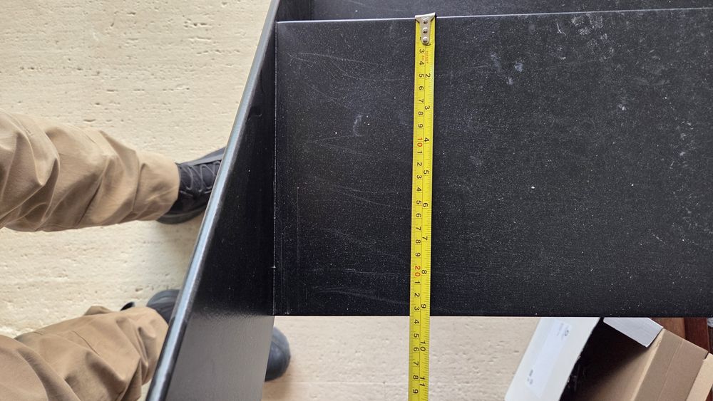 Escada de ferro preta