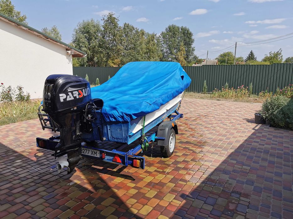 Комплект ЧовенПрогрес 2 м + мотор Parsun 40 + лафет.