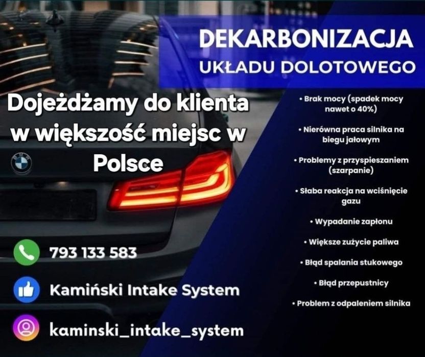 Czyszczenie ukladu dolotowego w silnikach TSI TFSI TDI N54 N55 B58 ITD