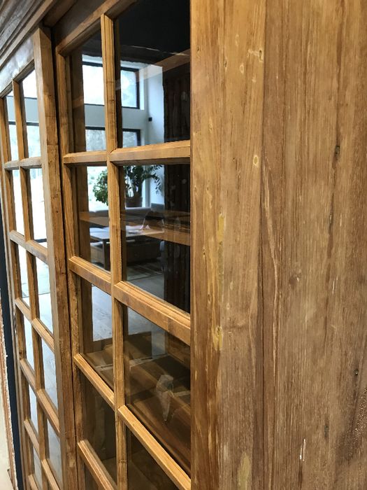 Biblioteczka regał kredens witryna szafka lite drewno teak