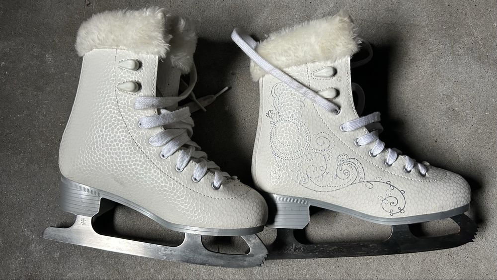 Łyżwy 35/36 Oxelo dziewczęce