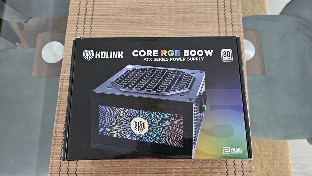 Fonte Alimentação Kolink Core RGB 500w 80+