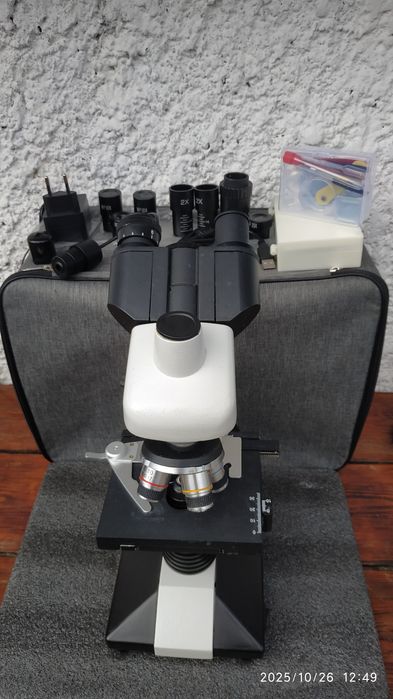 Мікроскоп 40X–5000X  лабораторний професійний з камерою USB,