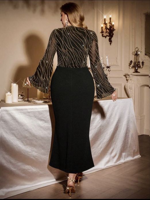 Святкова вечірня сукня, великий розмір 4 xl