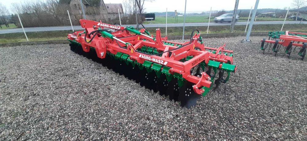 Od ręki!! Brona talerzowa AGRO-MASZ 6m wał daszkowy POPOKAZOWA