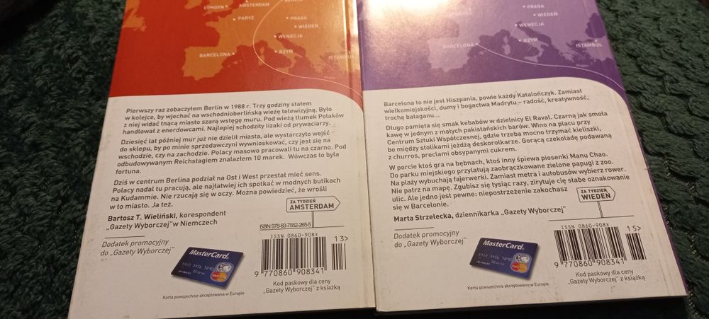 Przewodniki po miastach Europy 8 sztuk