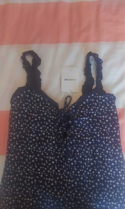 Vestido azul escuro Novo