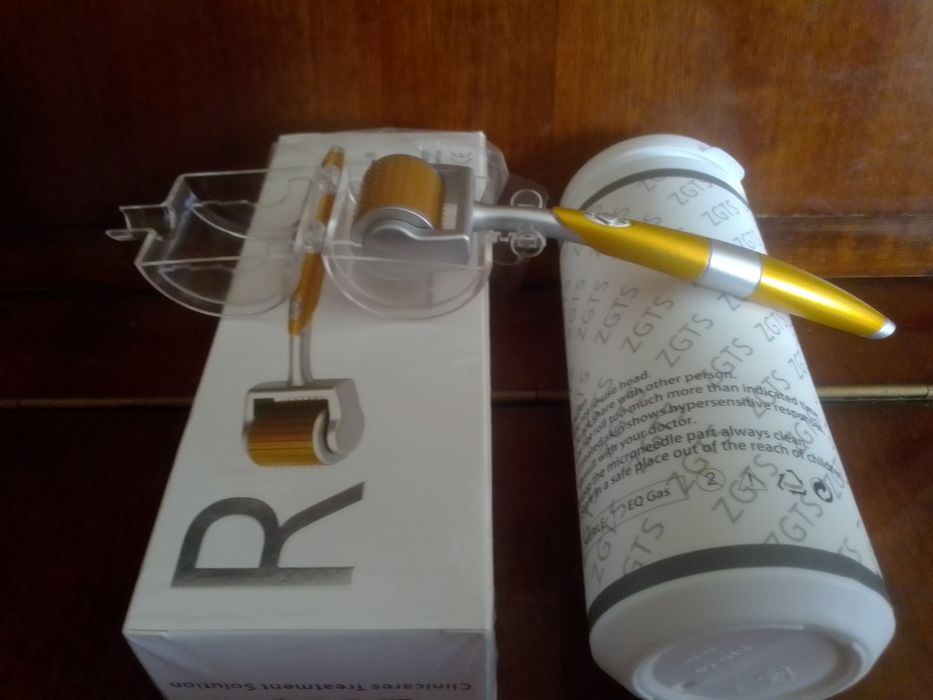 Продам мезоролер ZGTS с титановыми позолоченными  иголками.