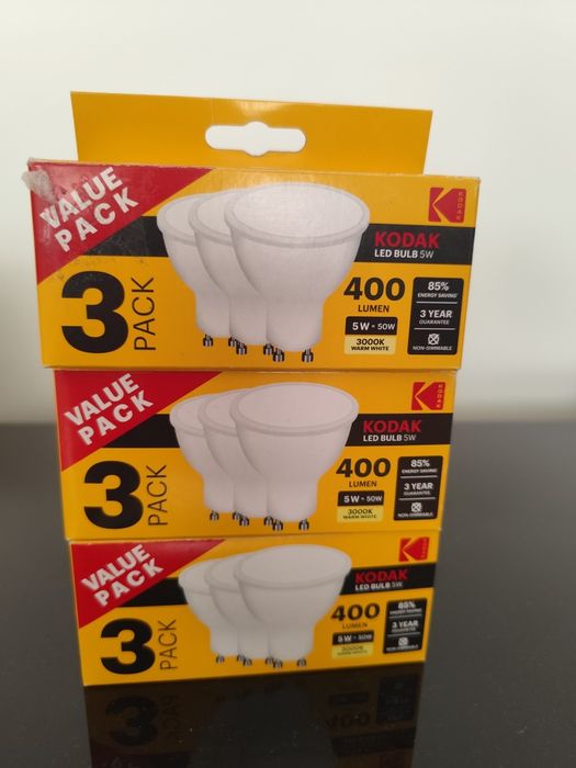 3 x Żarówki Led 5 Watt Kodak GU10