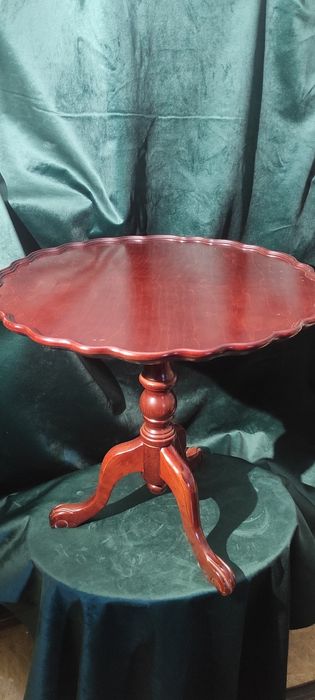 Mahoniowy stolik kawowy składany antyk